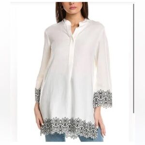 Anne Klein linen tunic, can be used as a top or coverup, or dress size XL